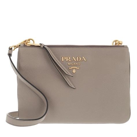 clay grey prada bag|PRADA Vitello Daino Soft Mini Zippered Shoulder Bag Clay Grey .